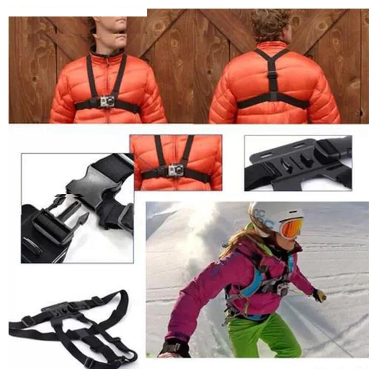 ماونت جلیقهای مدل Chest Mount Harness مناسب برای GoPro/ EKEN