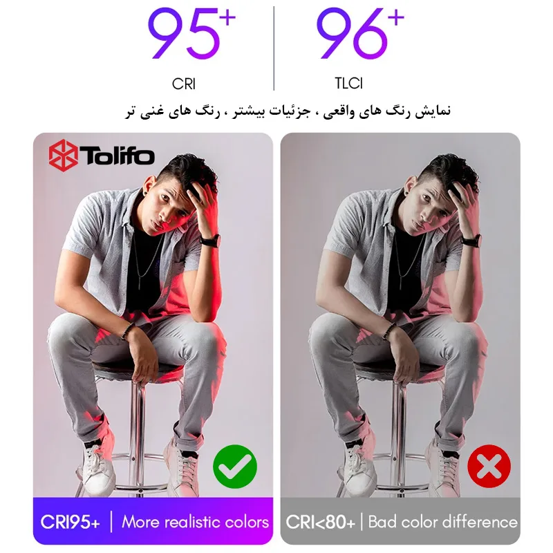 نور ثابت ال ای دی تولیفو مدل Film Shooting