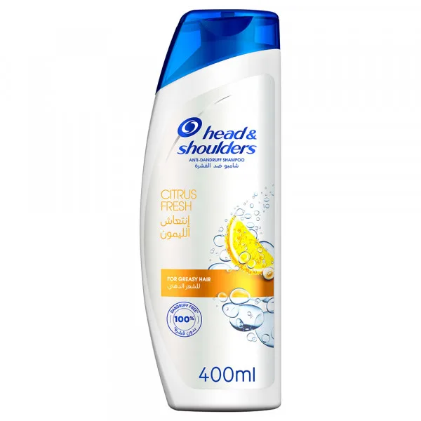 شامپو مو هد اند شولدرز مدل Citrus Fresh حجم 400 میلی لیتر