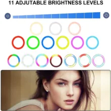 رینگ لایت مدل MJ26-RGB به همراه پایه