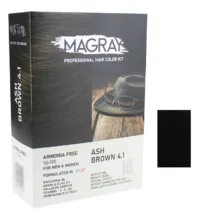 کیت رنگ مو مردانه ماگرای شماره 4/1 حجم 120 میلی‌لیتر رنگ قهوه ای خاکستری