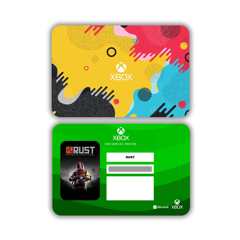 گیفت کارت بدون اعتبار اولیه ایکس باکس مدل RUST