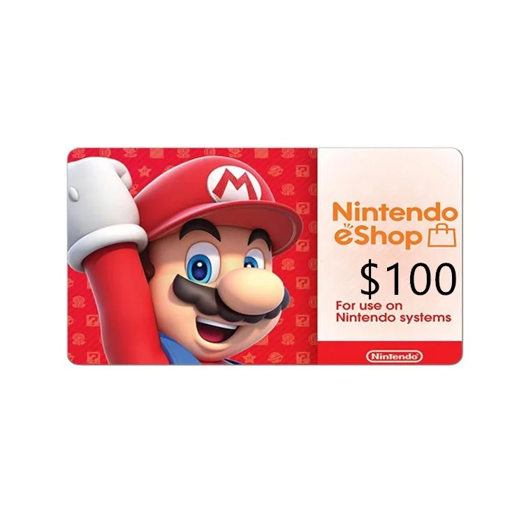 گیفت کارت 100 دلاری نینتندو مدل wii