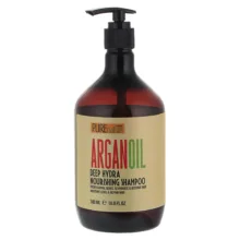 شامپو تقویت کننده و ترمیم کننده مو پیور نیچر مدل argan حجم 500 میلی لیتر به همراه ماسک مو پیور نیچر مدل argan oil