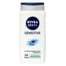 شامپو بدن نیوا مدل Sensitive با رایحه شیر مناسب برای انواع پوست حجم 500 میلی لیتر