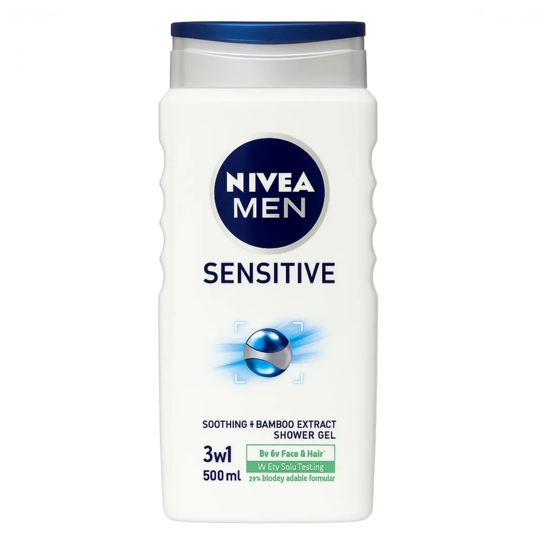 شامپو بدن نیوا مدل Sensitive با رایحه شیر مناسب برای انواع پوست حجم 500 میلی لیتر