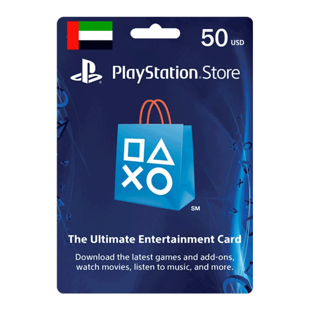 گیفت کارت 50 دلاری پلی استیشن استور مدل PSSUAE050