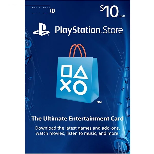 گیفت کارت 10 دلاری پلی‌استیشن