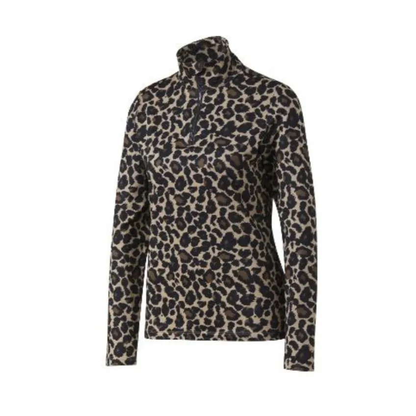 تی شرت  ورزشی زنانه مدل نیم زیپ CR 19337741