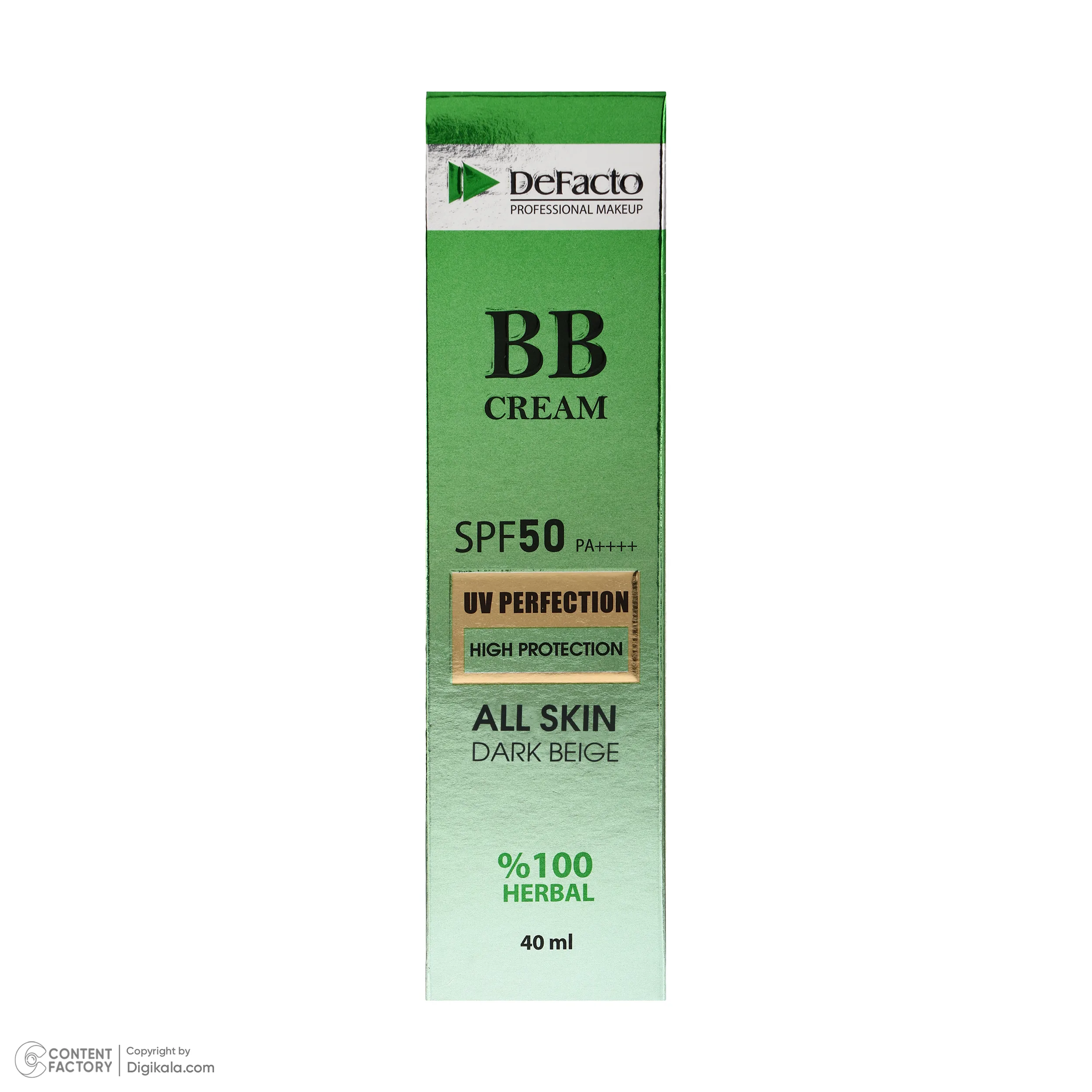 کرم پودر BB مایع SPF 50 دیفکتو مدل professional شماره 2 مناسب برای انواع پوست حجم 40 میلیلیتر