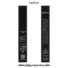 برق لب مایع تاپ فیس مدل Perfect Gleam Lip Gloss سری Focus Point شماره 101