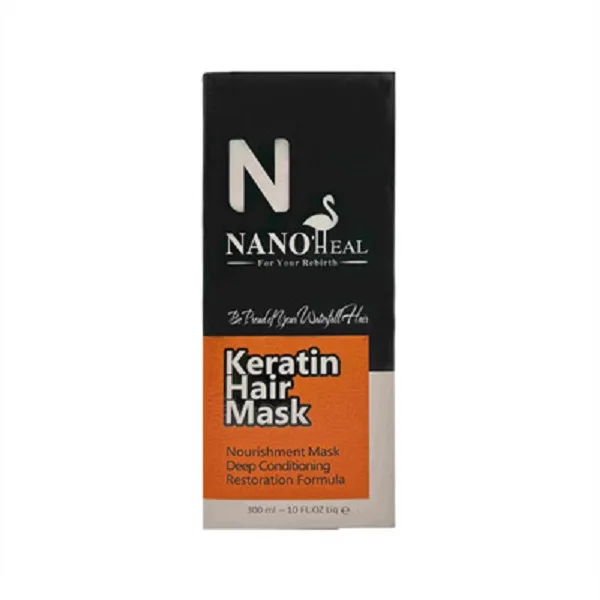 ماسک مو نانو هیل مدل keratin حجم 300 میلی لیتر