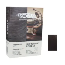 کیت رنگ مو ماگرای شماره 8/21 حجم 120 میلی‌لیتر رنگ بلوند خاکستری دودی روشن