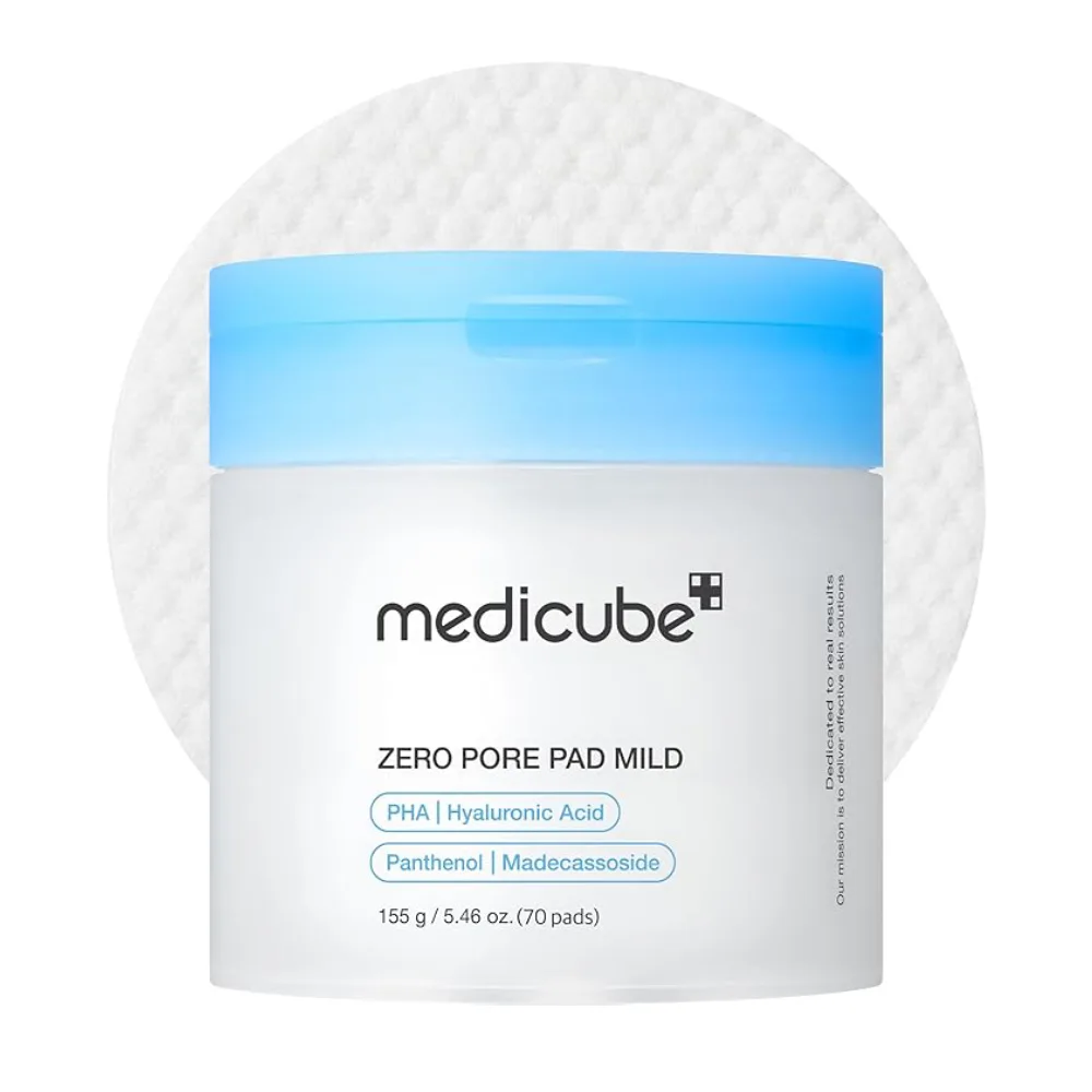 پد لایهبردار صورت مدیکیوب مدل zero pore mild مناسب برای انواع پوست حجم 120 میلی لیتر