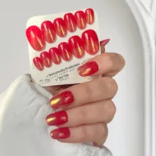 ناخن مصنوعی دست میراکل آرت مدل گرد کد R2400108 بسته 24 عددی