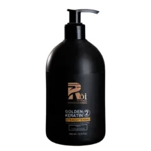 شامپو و نرم کننده مو روآ دو بیوتی مدل Golden Keratin-2 مناسب برای موی رنگ شده و خشک حجم 500 میلی لیتر