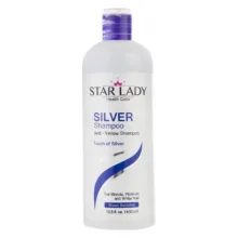 شامپو ضد زردی استارلیدی مدل silver حجم 400 میلی لیتر مجموعه 6 عددی