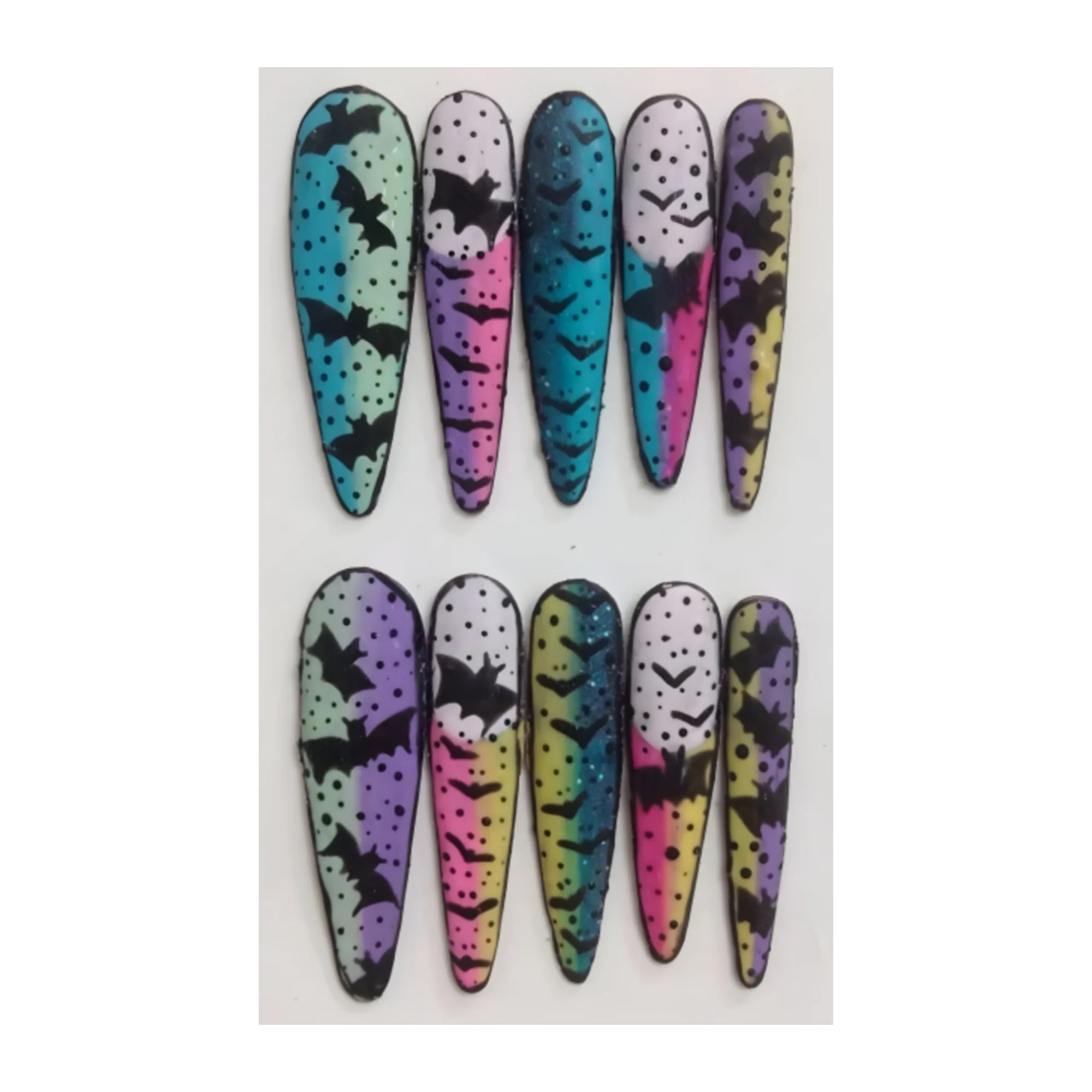 ناخن مصنوعی مدل پرنده بسته 10 عددی