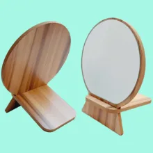 آینه آرایشی مدل wooden