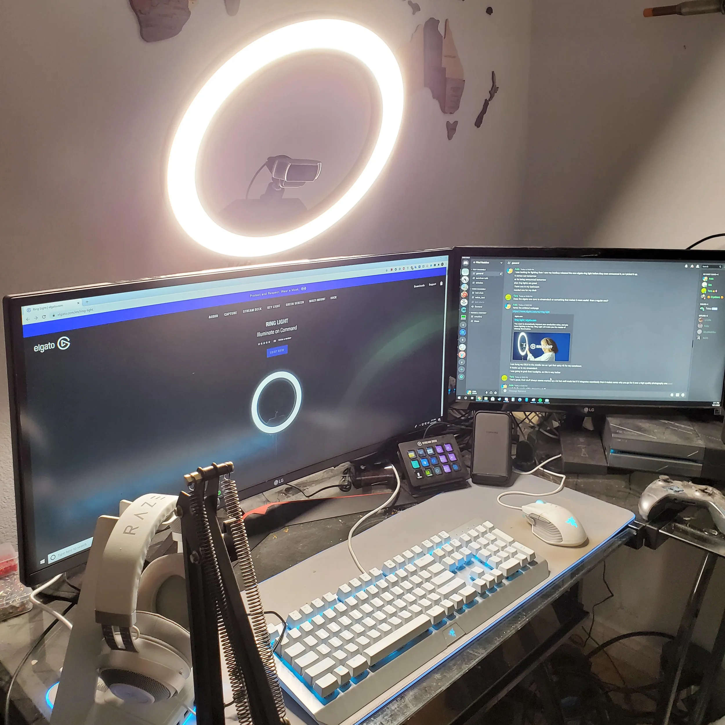 رینگ لایت مدل LJJ-26 RGB-26cm