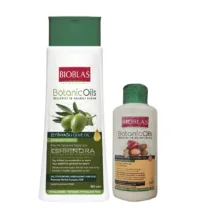 شامپو تقویت کننده و ضد ریزش مو بیوبلاس مدل Botanic حجم 360 میلی لیتر به همراه شامپو بیوبلاس حجم 150 میلی لیتر