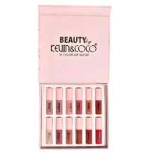 رژ لب مایع کوین اند کوکو مدل beauty شماره 01 مجموعه 12 عددی