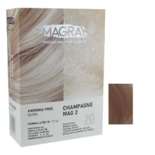 کیت رنگ مو ماگرای شماره MAG 2 حجم 120 میلی‌لیتر رنگ شامپاینی