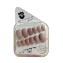 ناخن مصنوعی دست میراکل آرت مدل گرد کد R2400110 بسته 24 عددی