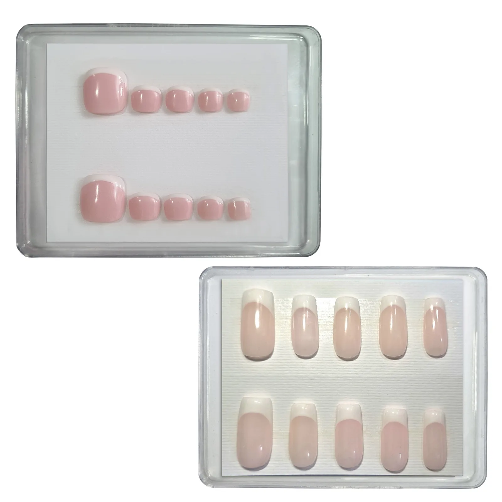 ناخن مصنوعی مدل فرنچ کد 17مجموعه 2 عددی