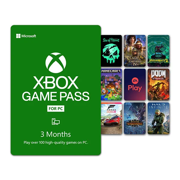 گیفت کارت یک ماهه پی سی گیم پس مدل PGP01