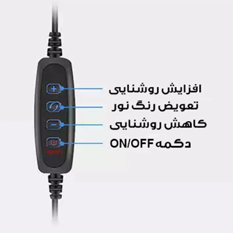 رینگ لایت مدل ذره بین کد 12W-360 ROTATABLE