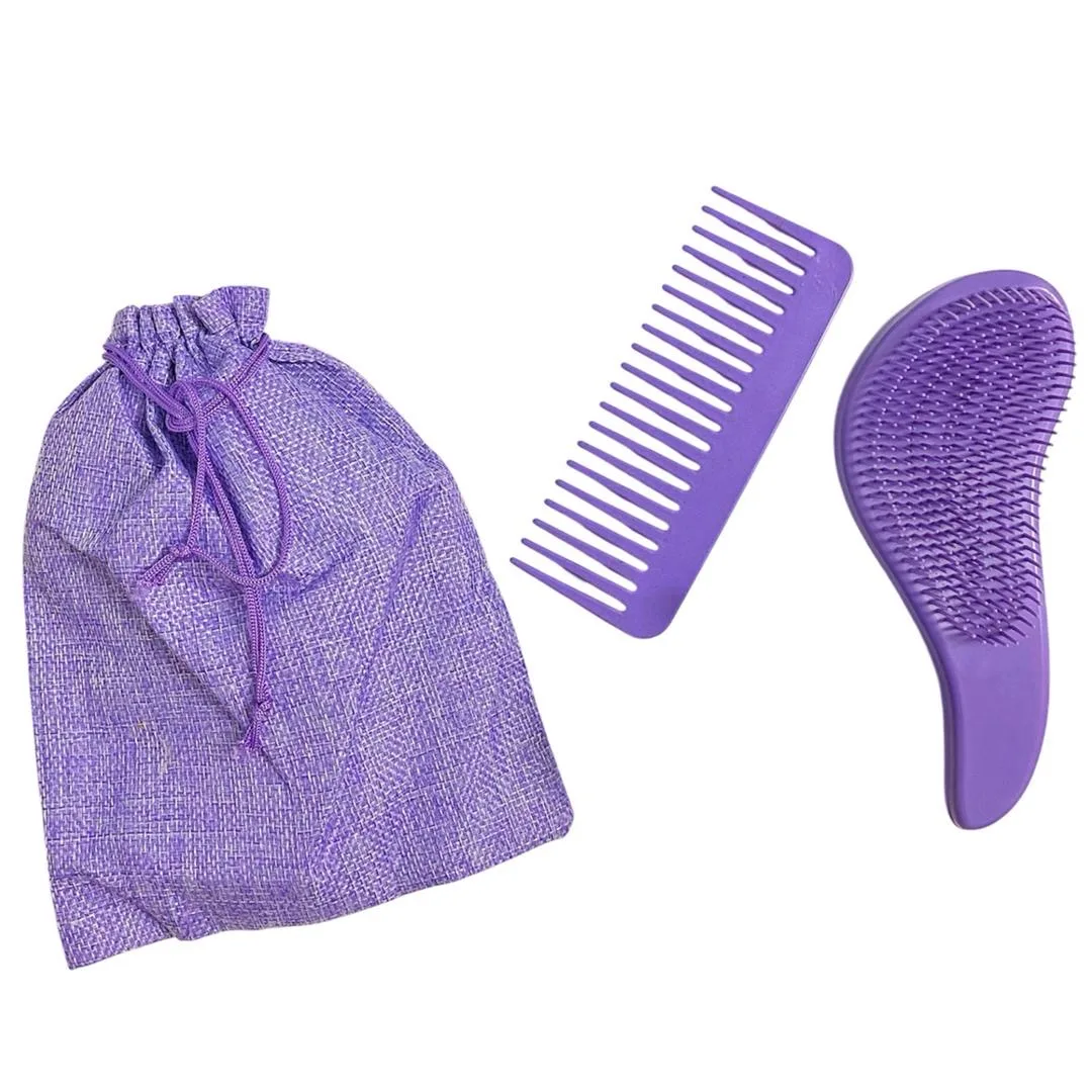 برس مو مدل گره باز کن به همراه شانه مو