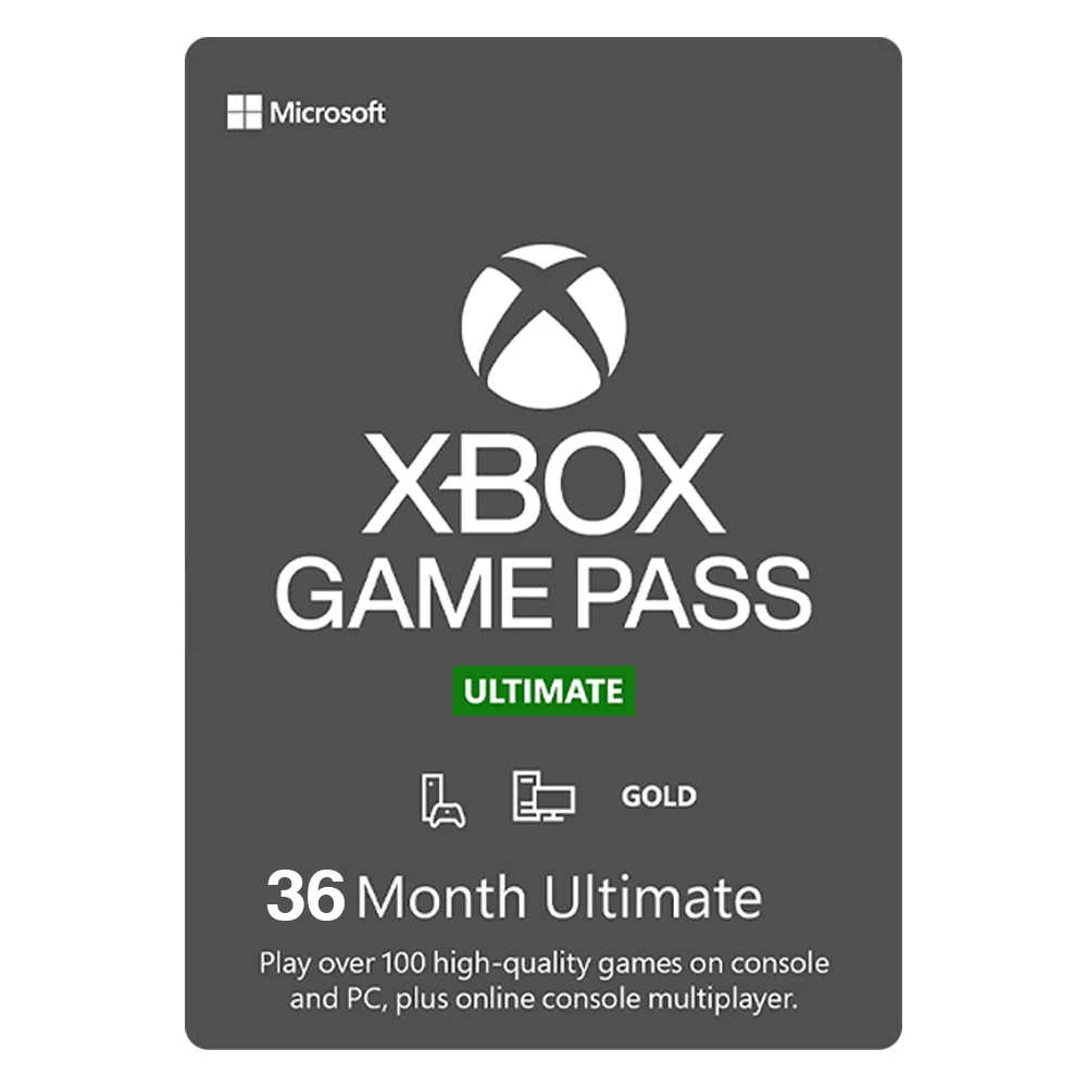 گیفت کارت 36 ماهه ایکس باکس التیمیت گیم پس مدل UGPX036
