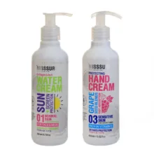 کرم مرطوب کننده دست و صورت میسوری مدل انگور مناسب برای انواع پوست حجم 400 میلی لیتر  به همراه کرم ژل مرطوب کننده دست و صورت میسوری مدل آب مناسب برای انواع پوست حجم 260 میلی لیتر