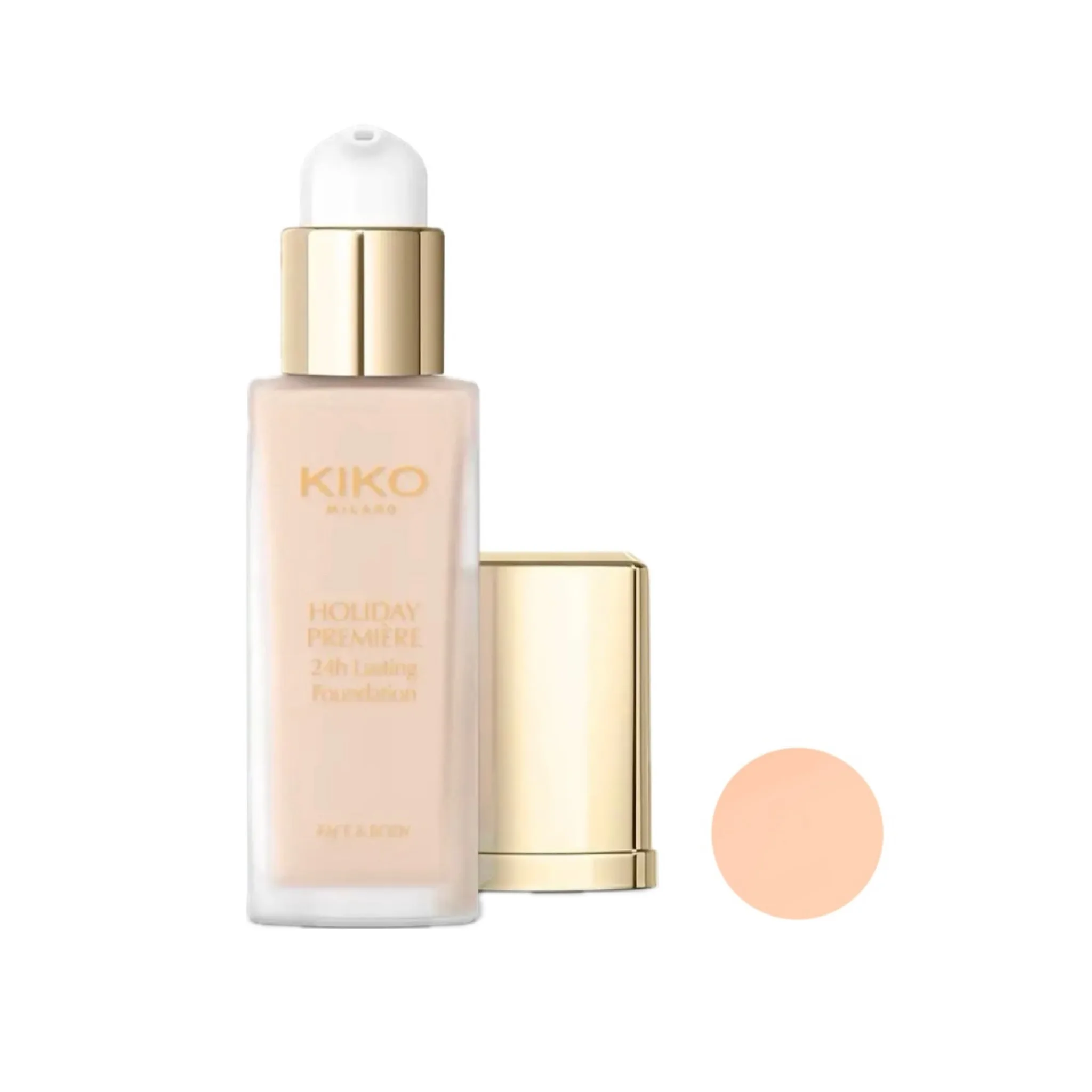 کرم پودر مایع کیکو میلانو مدل Holiday Premiere Porcelain شماره 01 مناسب برای انواع پوست حجم 30 میلی لیتر