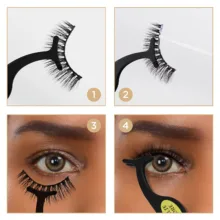 پنس مژه رزالی فیوره مدل TOPX04 به همراه انبر اکستنشن مژه