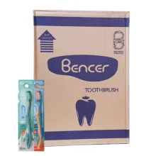 مسواک بنسر مدل ارتودنسی با برس نرم بسته 144 عددی