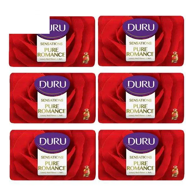 صابون شستشو دورو مدل PURE ROMANCE تحت لیسانس وزن125 گرم مجموعه 6 عددی