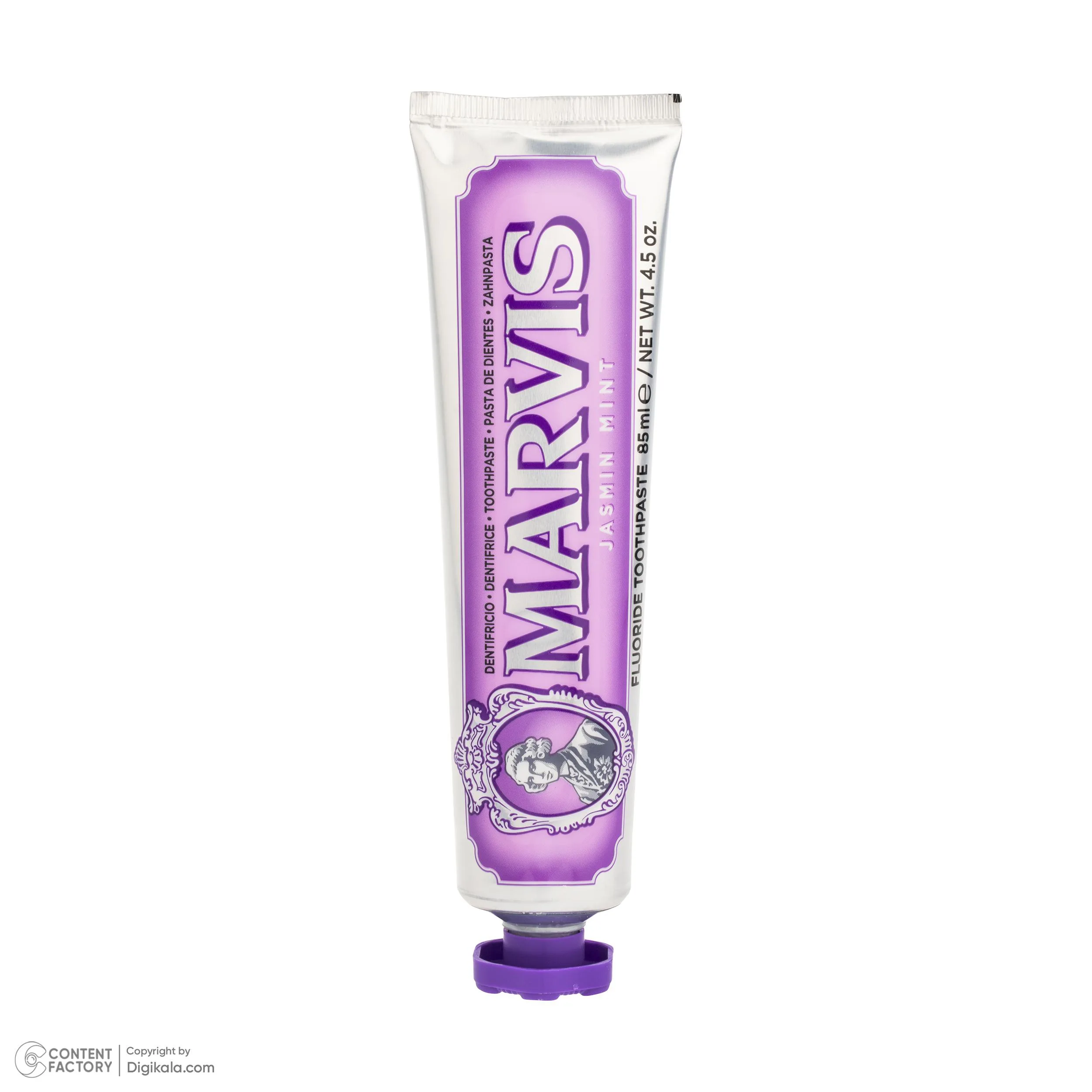 خمیر دندان کاهش دهنده پلاک دندان مارویس مدل Jasmin Mint حجم 85 میلیلیتر