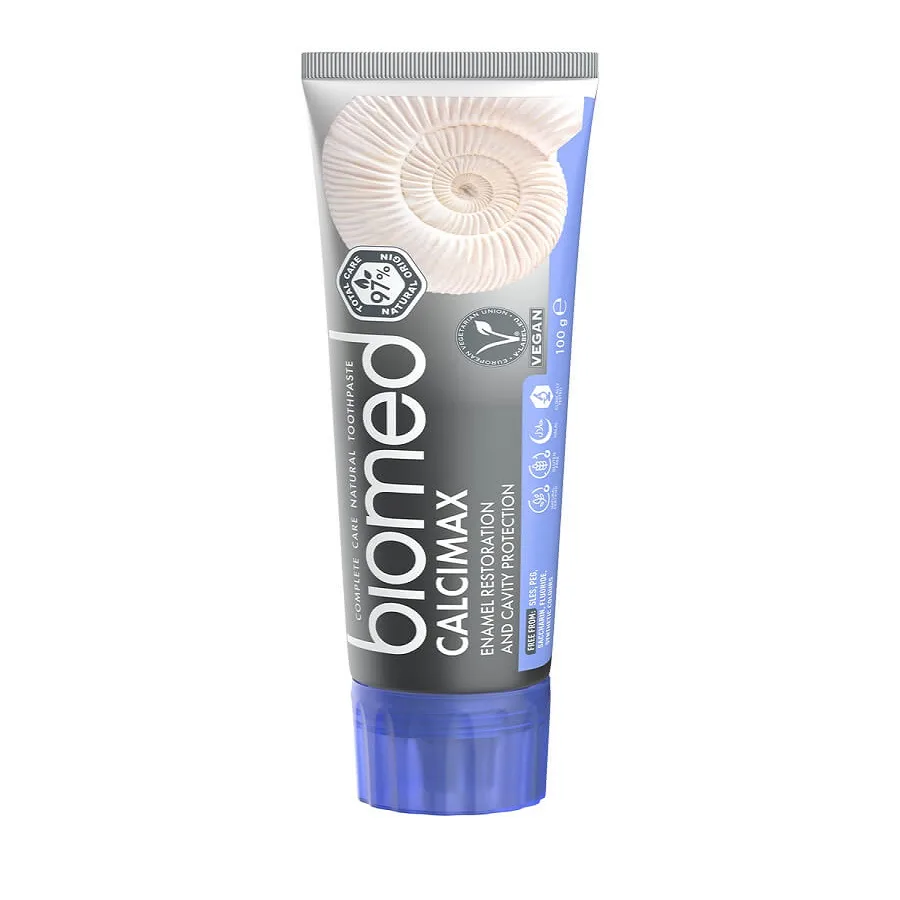 خمیر دندان سفید کننده بیومد مدل calcimax وزن 100 گرم