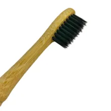 مسواک بامبو مدل چوبی با برس متوسط مجموعه 2 عددی