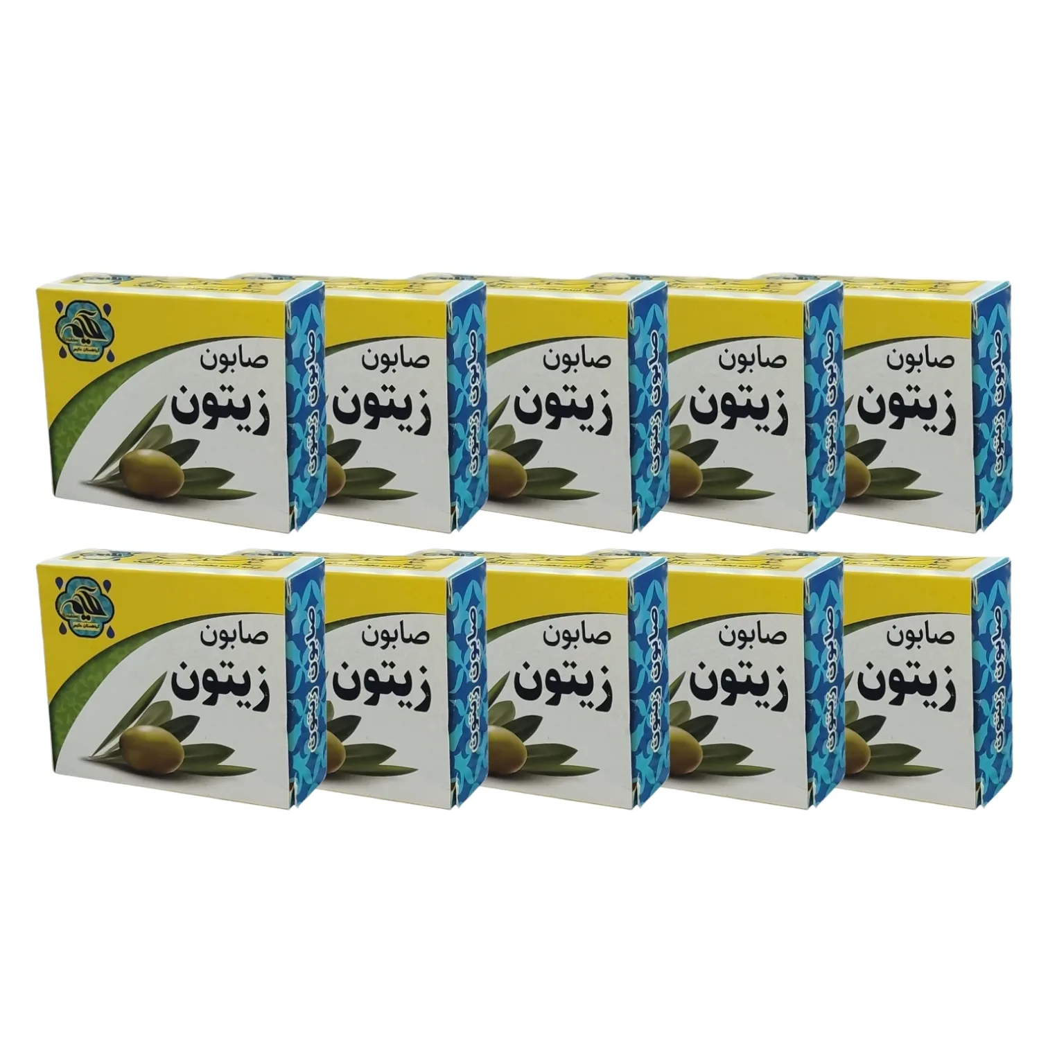 صابون شستشو گیاهستان حکیم مدل زیتون وزن 70 گرم بسته 10 عددی