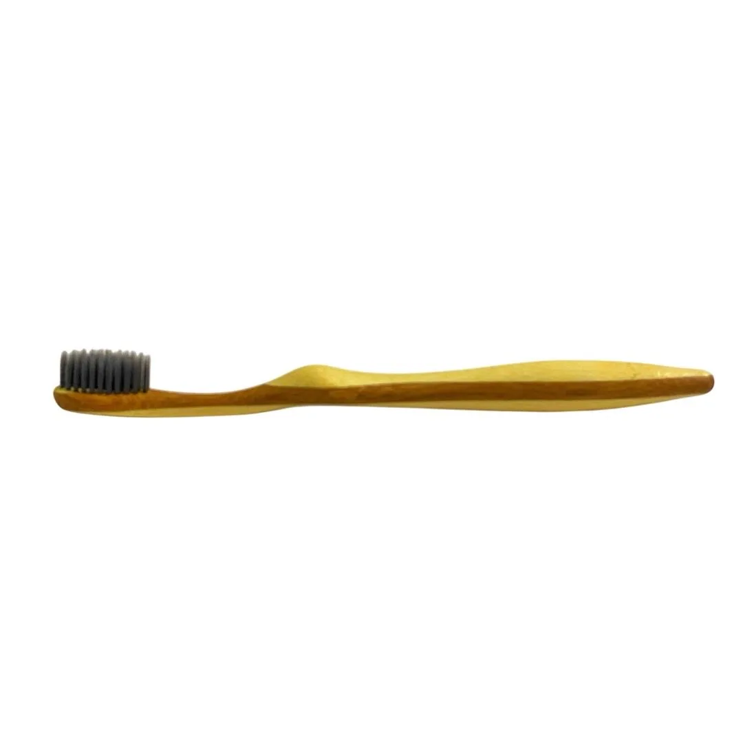 مسواک بامبو مدل چوبی با برس نرم مجموعه 2 عددی