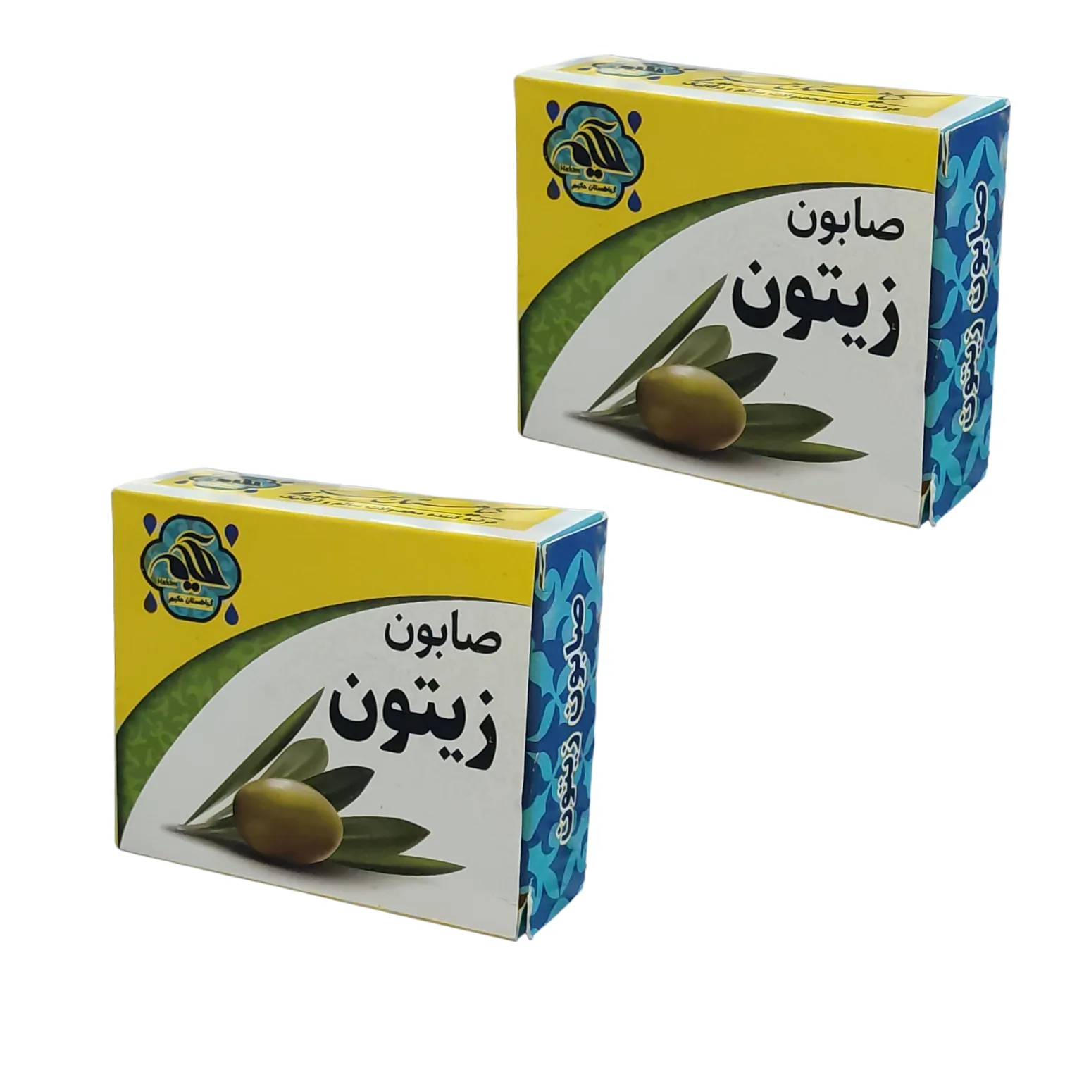 صابون شستشو گیاهستان حکیم مدل زیتون وزن 70 گرم بسته دو عددی