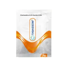 ژل دهانشویه تبسم مدل کلرهگزیدین فلوراید وزن 5 گرم بسته 36 عددی