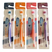 مسواک بنسر مدل اکسترا کلینینگ با برس سخت بسته 72 عددی