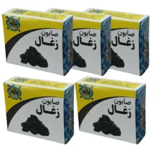 صابون شستشو گیاهستان حکیم مدل زغال وزن 70 گرم بسته 5 عددی