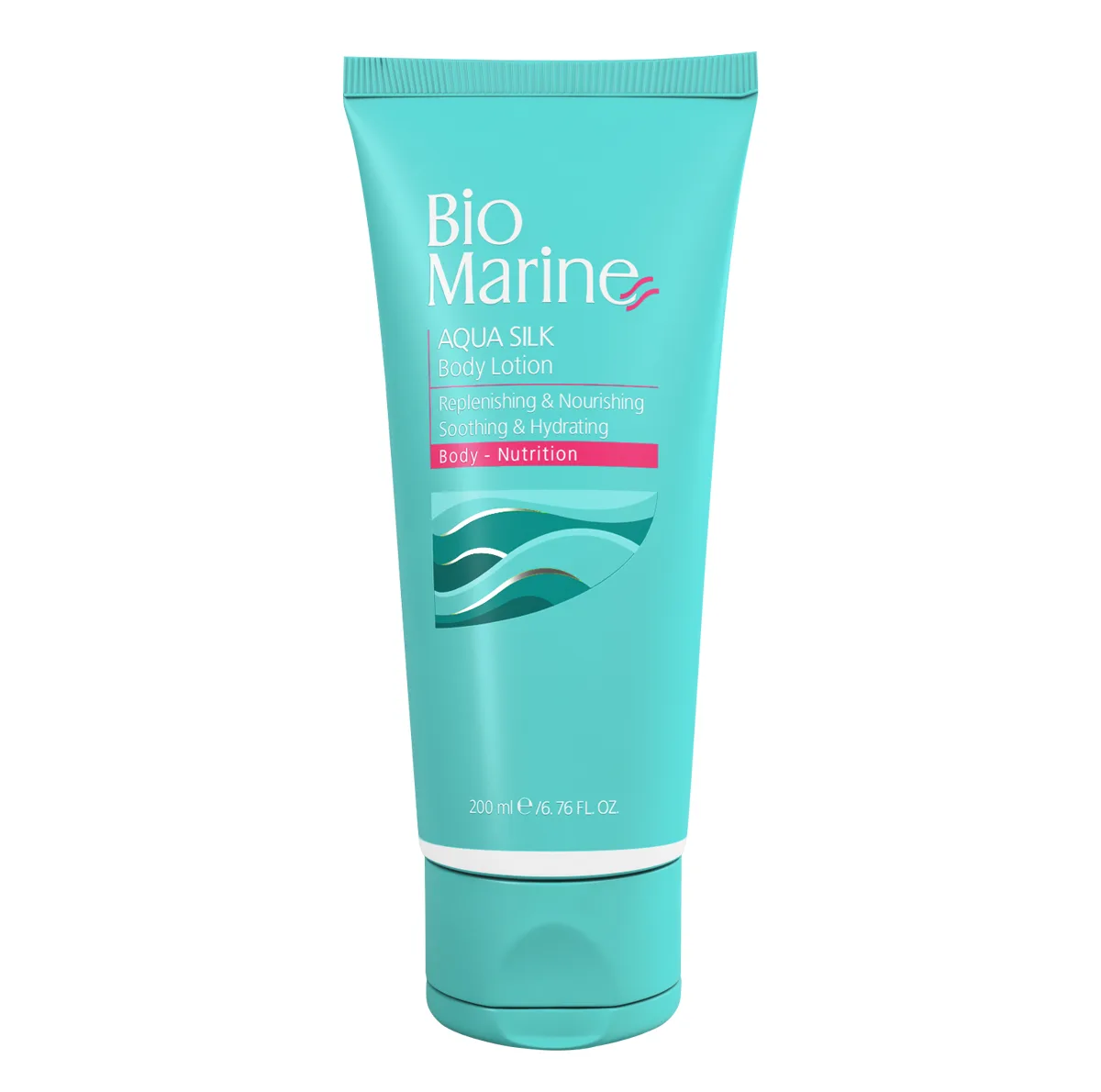 لوسیون بدن بایومارین مدل AQUA SILK حجم 200 میلی لیتر