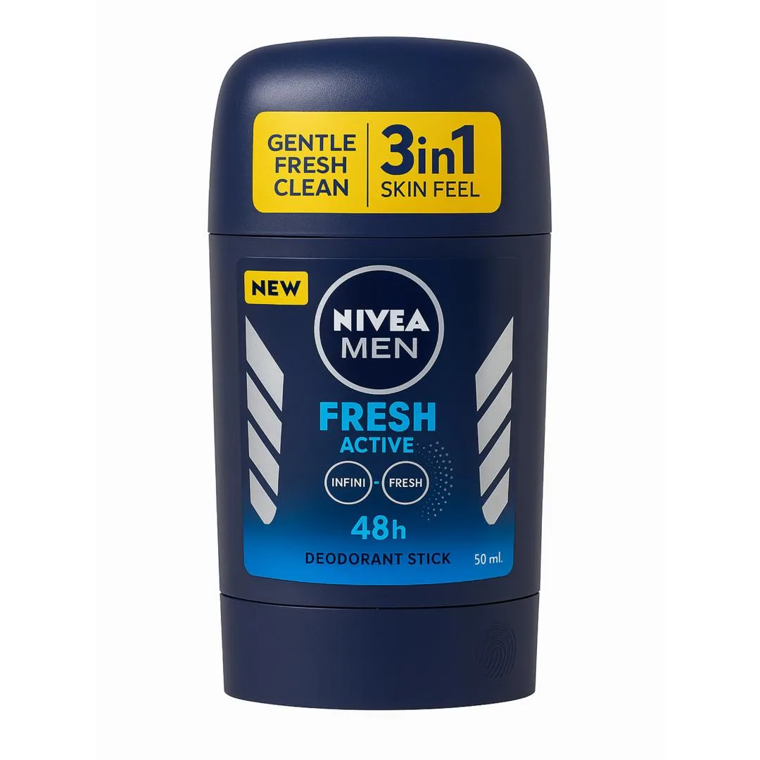 استیک دئودورانت مردانه نیوا مدل Fresh Active حجم 50 میلیلیتر