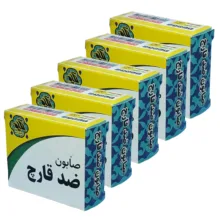 صابون شستشو گیاهستان حکیم مدل ضد قارچ وزن 70 گرم بسته 5 عددی